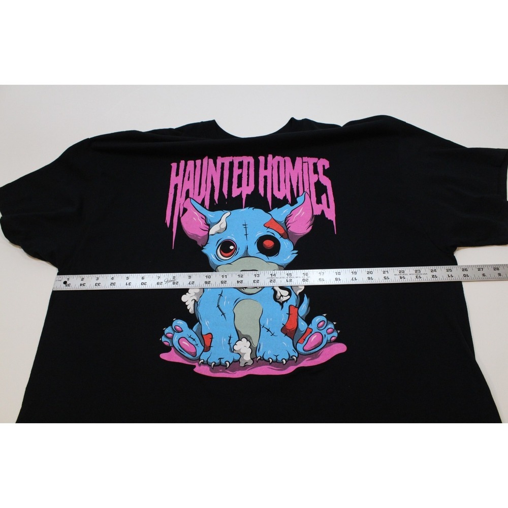 Haunted Homies Men's 3xl T-Shirt Black Send It Society Dog View 5